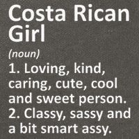 COSTA RICAN GIRL COSTA RICA Gift Funny Country Roots Descent Cotton Canvas Backpack