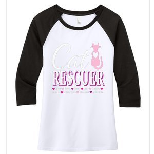 Cat Rescue Gift Feral Kittens Homeless Cats Shelter TNR Tee Women's Tri-Blend 3/4-Sleeve Raglan Shirt