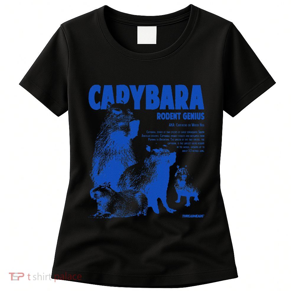 Capybara Rodent Genius Womens T-Shirt