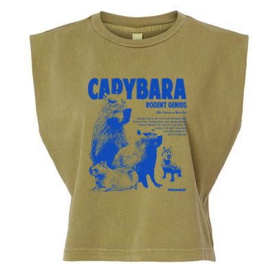 Capybara Rodent Genius Garment-Dyed Women's Muscle Tee