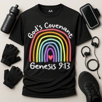 Christian Rainbow God’s Covenant G.e.n.e.s.i.s 913 Cooling Performance Crew T-Shirt