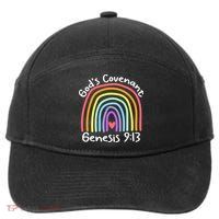 Christian Rainbow God’s Covenant G.e.n.e.s.i.s 913 7-Panel Snapback Hat