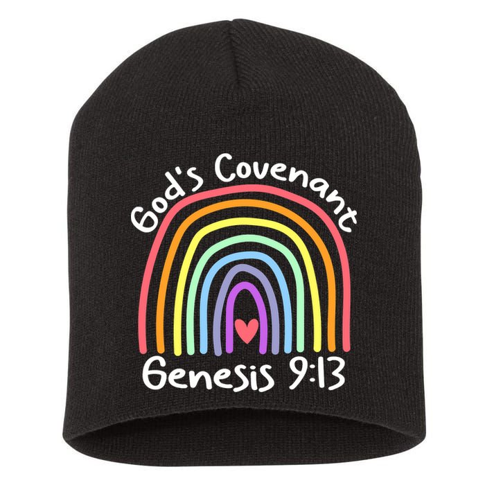 Christian Rainbow God’s Covenant G.e.n.e.s.i.s 913 Short Acrylic Beanie