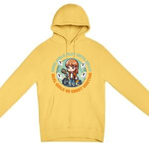 Cute Redhead Ghost Hunting Design Humor Gift Premium Pullover Hoodie