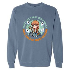 Cute Redhead Ghost Hunting Design Humor Gift Garment-Dyed Sweatshirt