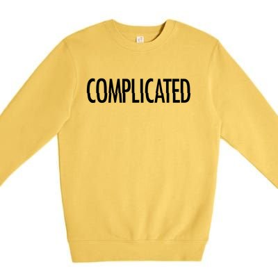 Complicated Realtionship Glitch Gift Premium Crewneck Sweatshirt