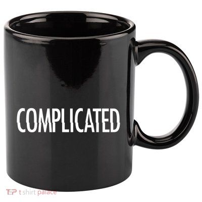 Complicated Realtionship Glitch Gift 11oz C Handle Ceramic Mug