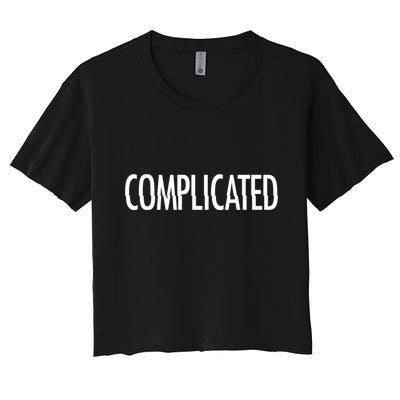 Complicated Realtionship Glitch Gift Crop Top