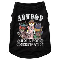 Cats Rpg Gamer Roll For Concentration D20 Dice Nerdy Doggie Tank