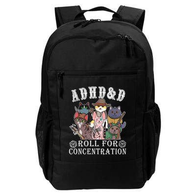 Cats Rpg Gamer Roll For Concentration D20 Dice Nerdy Backpack