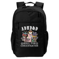 Cats Rpg Gamer Roll For Concentration D20 Dice Nerdy Backpack