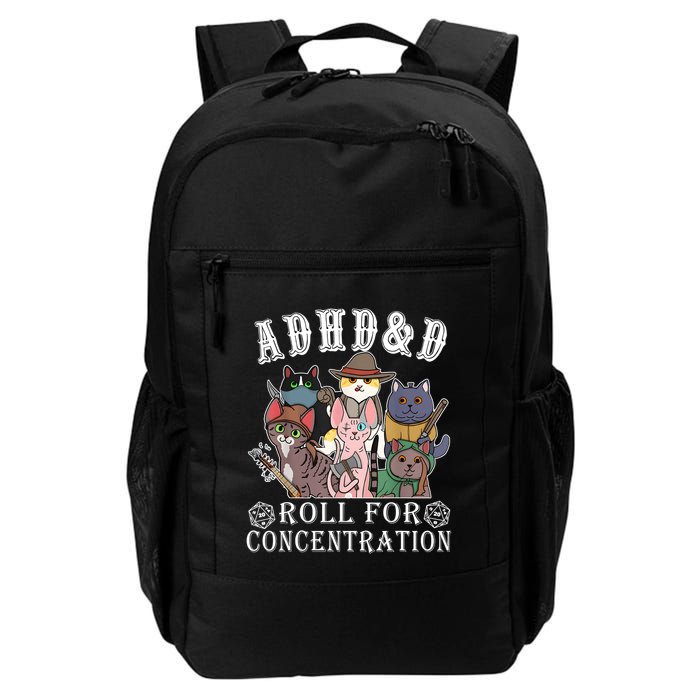Cats Rpg Gamer Roll For Concentration D20 Dice Nerdy Backpack