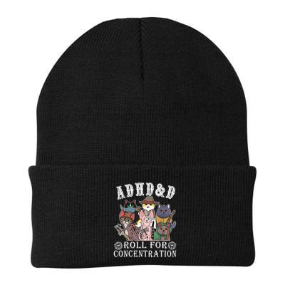 Cats Rpg Gamer Roll For Concentration D20 Dice Nerdy Beanie