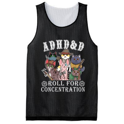 Cats Rpg Gamer Roll For Concentration D20 Dice Nerdy Mesh Reversible Basketball Jersey Tank