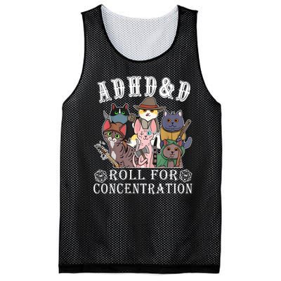 Cats Rpg Gamer Roll For Concentration D20 Dice Nerdy Mesh Reversible Basketball Jersey Tank