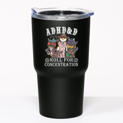 Cats Rpg Gamer Roll For Concentration D20 Dice Nerdy Tumbler