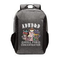 Cats Rpg Gamer Roll For Concentration D20 Dice Nerdy Vector Backpack