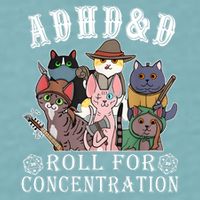 Cats Rpg Gamer Roll For Concentration D20 Dice Nerdy Sueded Cloud Jersey T-Shirt