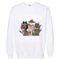 Cats Rpg Gamer Roll For Concentration D20 Dice Nerdy Garment-Dyed Sweatshirt
