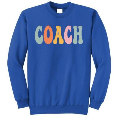 Coach Retro Groovy Vintage Women Happy First Day Of School Sweatshirt