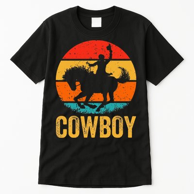 Cowboy Rodeo Horse Gifts Country Vintage Western Cowboy Tall T-Shirt
