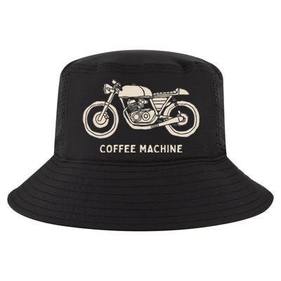 Cafe Racer Hand Drawn Motorcycle Design Cool Comfort Performance Bucket Hat