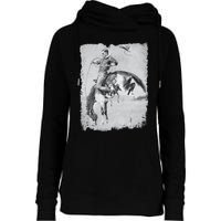 Cowboy Rodeo Horse Western Country Vintage Riding Usa Womens Funnel Neck Pullover Hood