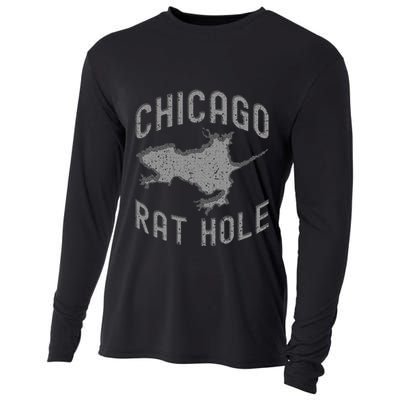 Chicago Rat Hole. Hilarious Souvenir From Chicago Funny Cooling Performance Long Sleeve Crew