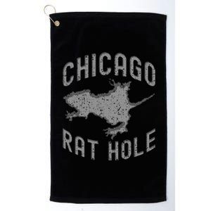 Chicago Rat Hole. Hilarious Souvenir From Chicago Funny Platinum Collection Golf Towel