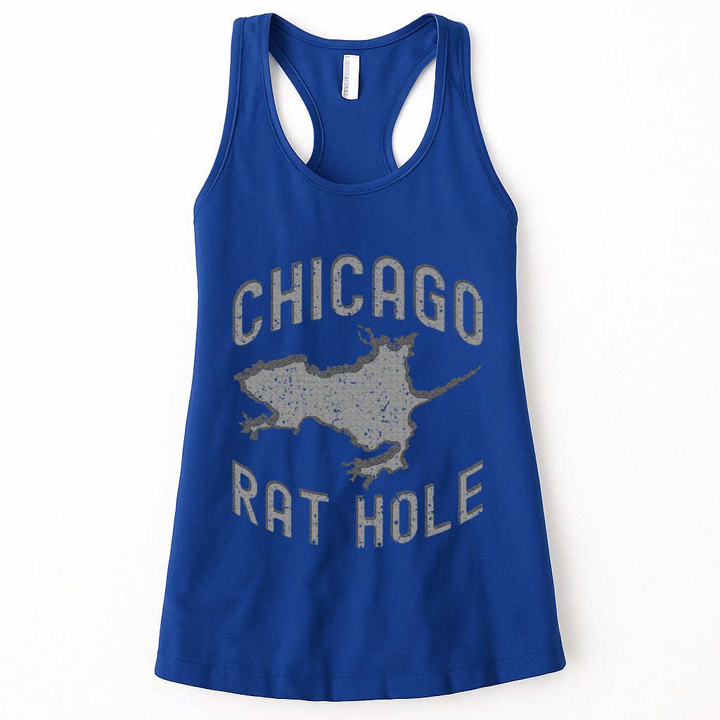 Chicago Rat Hole. Hilarious Souvenir From Chicago Funny Womens Tank Top