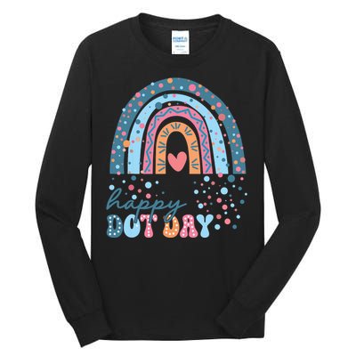 Cute Rainbow Happy Dot Day Teacher Tall Long Sleeve T-Shirt