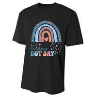 Cute Rainbow Happy Dot Day Teacher Performance Sprint T-Shirt