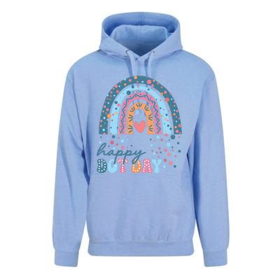 Cute Rainbow Happy Dot Day Teacher Unisex Surf Hoodie