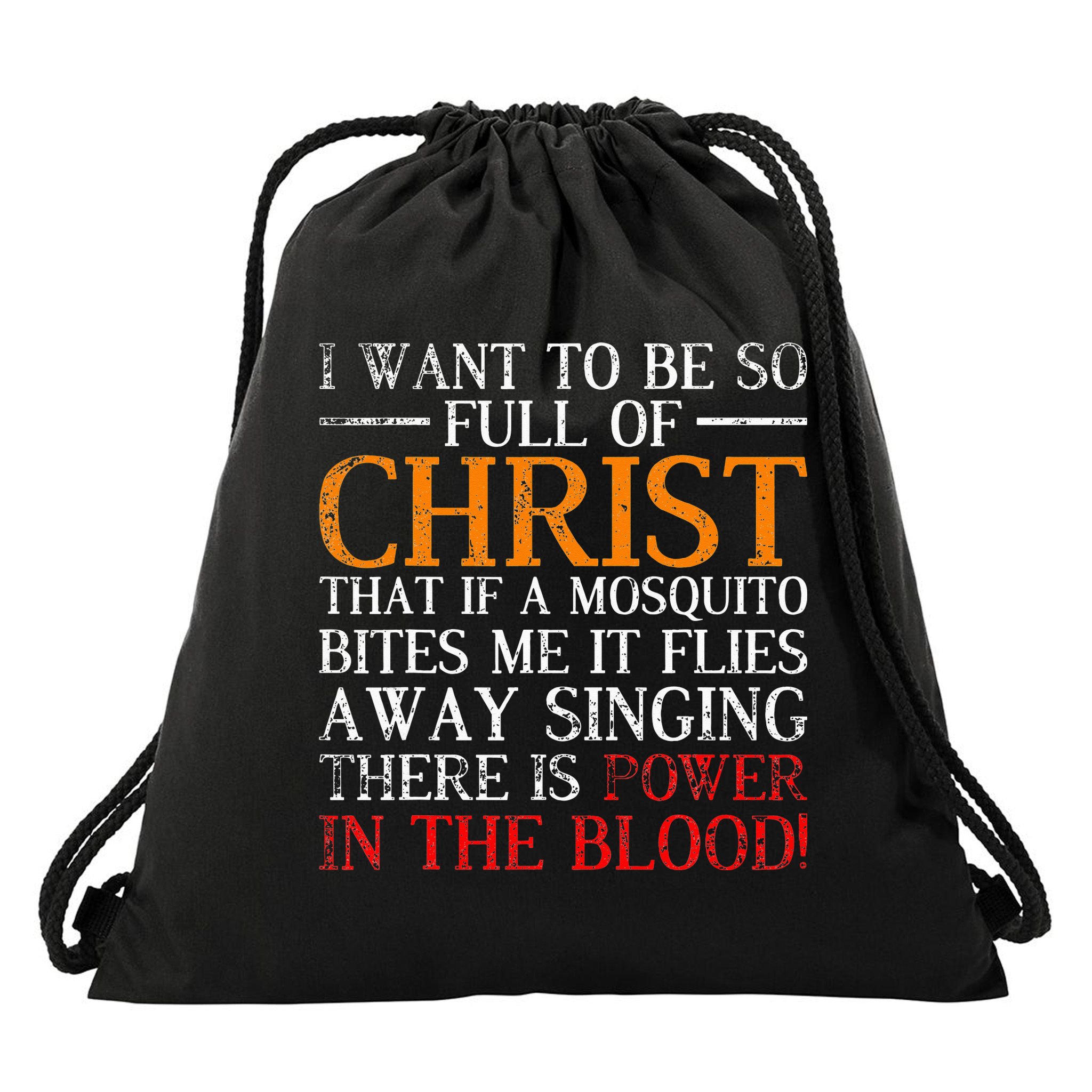 Christianity Religion Holy Bible Christian Jesus Drawstring Bag