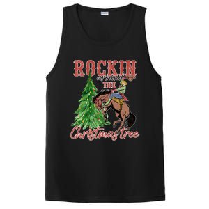 Cow Ride Horse Xmas Rockin Around Christmas Tree Pajamas Gift PosiCharge Competitor Tank