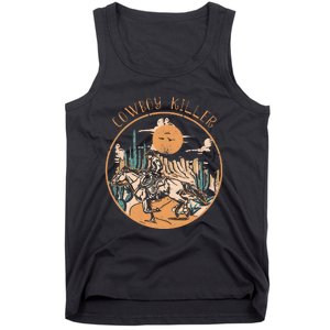 Cow Riding Horse Killers Rodeo Desert Western Country Tank Top