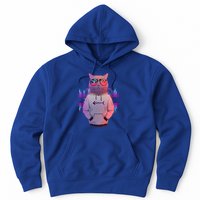 Cool Retro Hipster Hip Hop Music Cat Hoodie