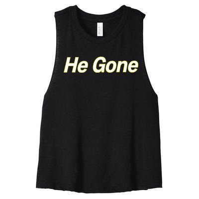 Couch Racer He Gone Women's Racerback Cropped Tank