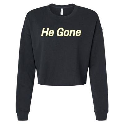 Couch Racer He Gone Cropped Pullover Crew