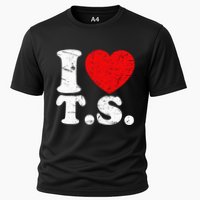 Cute Red Heart I Love T.S Cooling Performance Crew T-Shirt