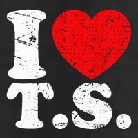 Cute Red Heart I Love T.S Adult Drive Performance Visor