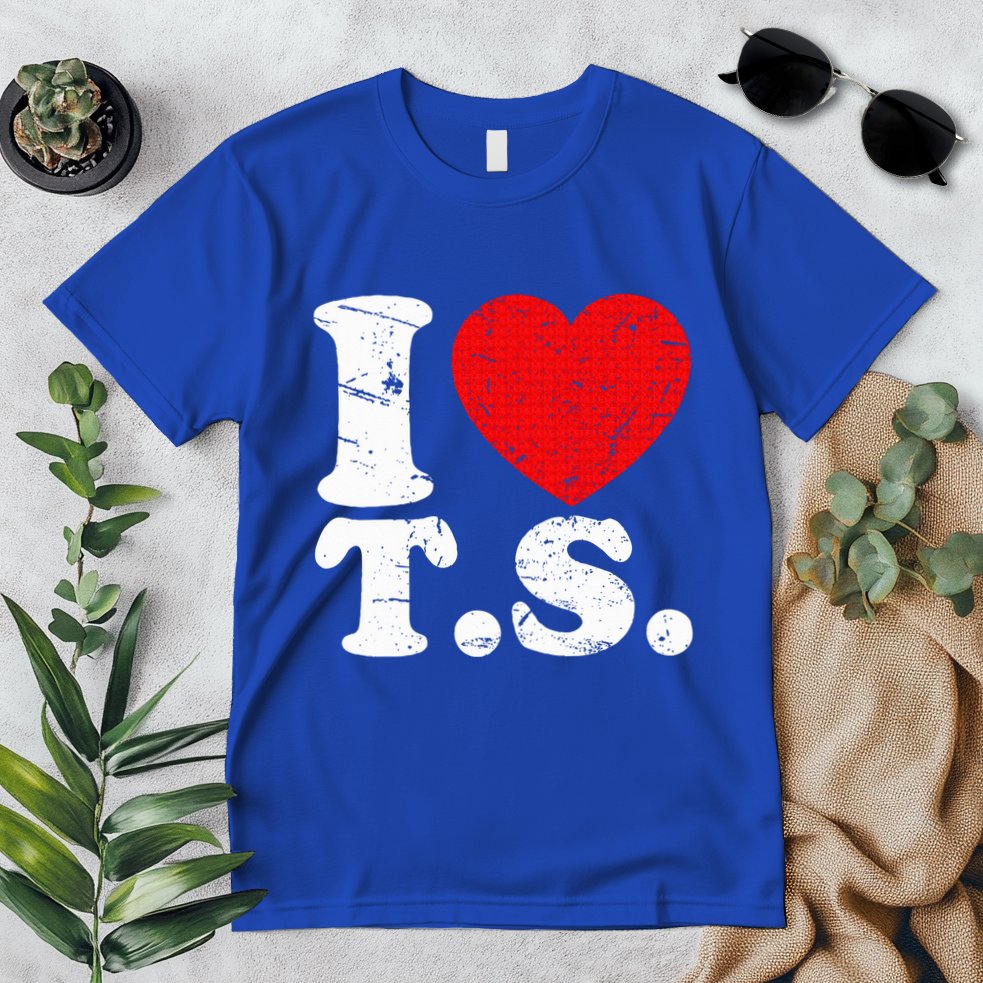 Cute Red Heart I Love T.S Premium T-Shirt