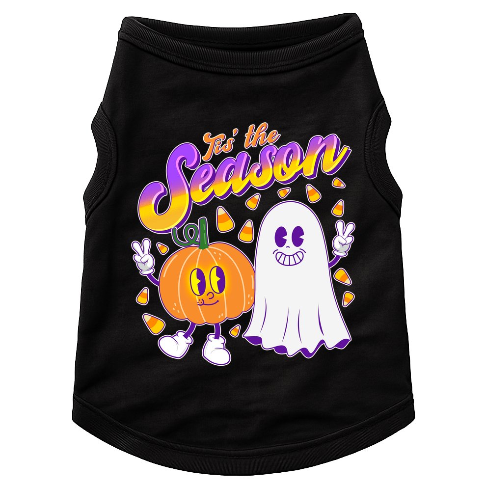 Cute Retro Halloween Tis The Season Doggie Tank