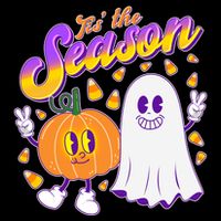 Cute Retro Halloween Tis The Season City Backpack