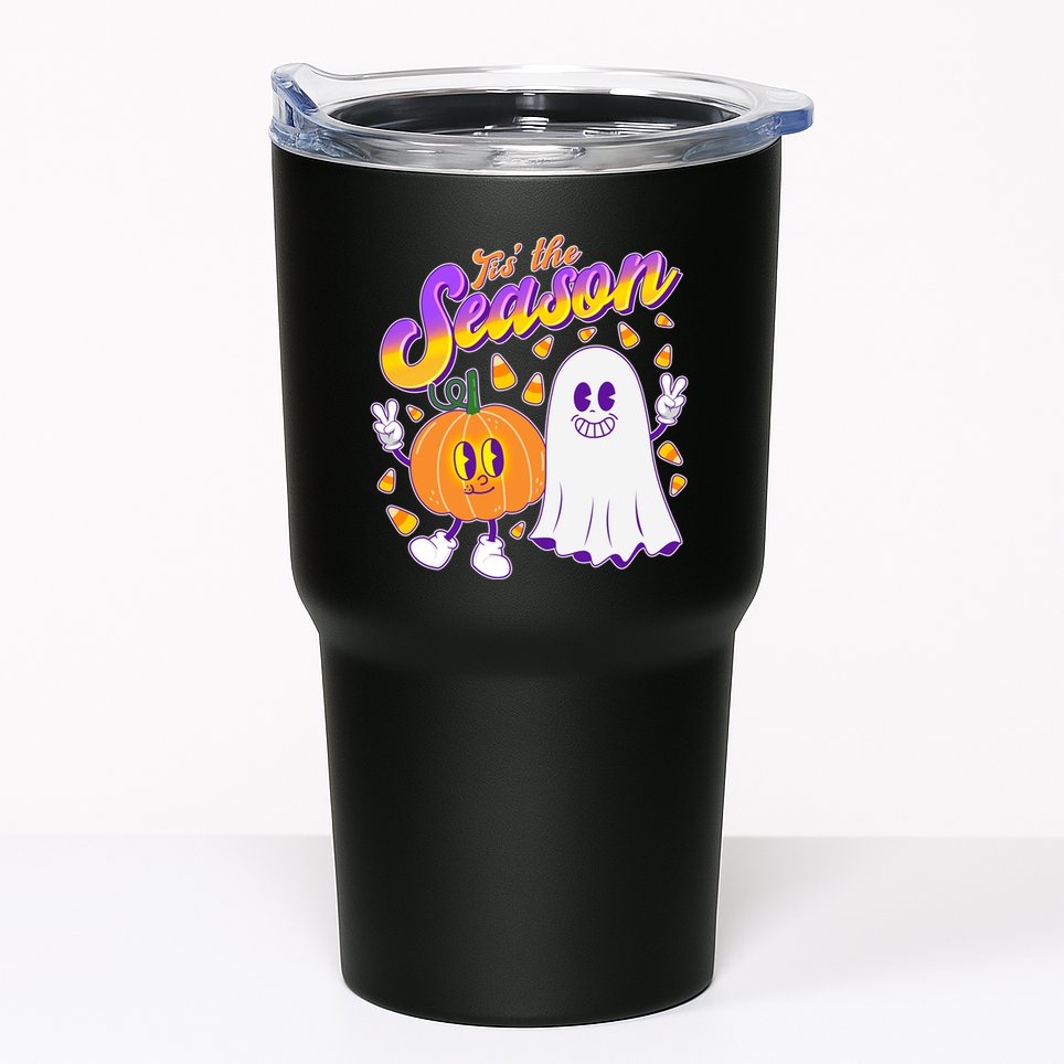 Cute Retro Halloween Tis The Season Tumbler
