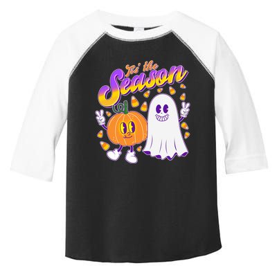 Cute Retro Halloween Tis The Season Toddler Fine Jersey T-Shirt