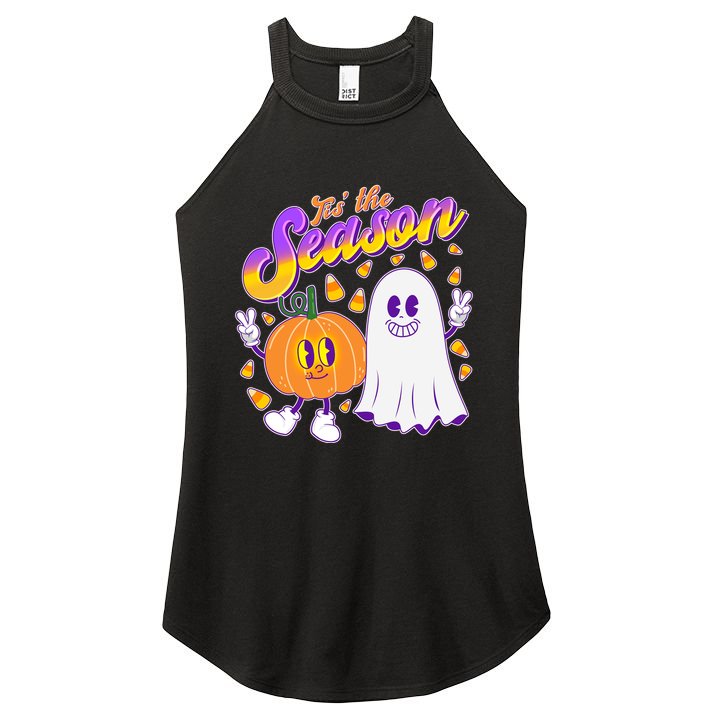 Cute Retro Halloween Tis The Season Women's Perfect Tri Rocker Tank
