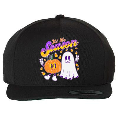 Cute Retro Halloween Tis The Season Wool Snapback Cap