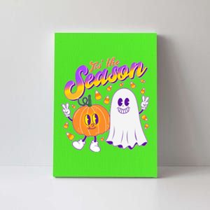 Cute Retro Halloween Tis The Season Canvas