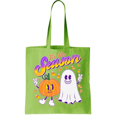 Cute Retro Halloween Tis The Season Tote Bag